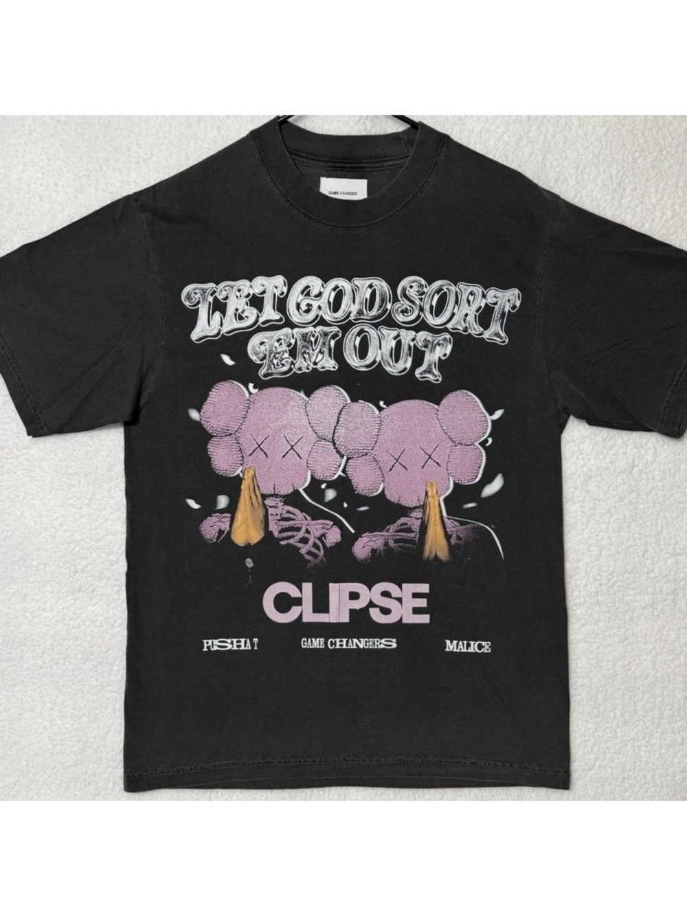 Game Changers Clipse Pusha T Malice Let God Sort Em Out Streetwear Tee Pepper